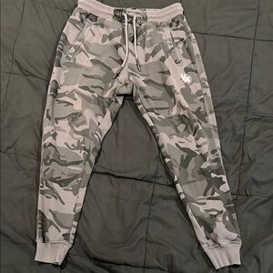 YoungLA Camouflage Joggers - Gray and Black